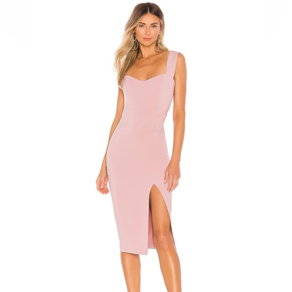 Revolve Divine Midi Dress in Dusty Pink, Size S - Picture 1 of 4